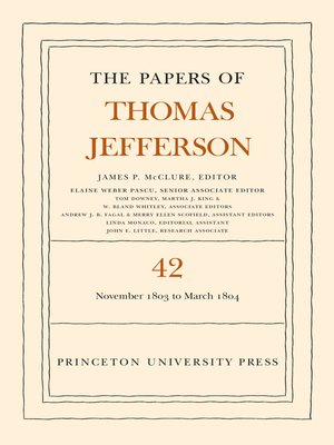 cover image of The Papers of Thomas Jefferson, Volume 42